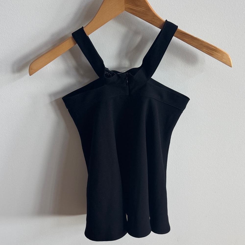 NWOT - Zara Elegant Black Halter Tank Top - XS - Picture 3 of 5
